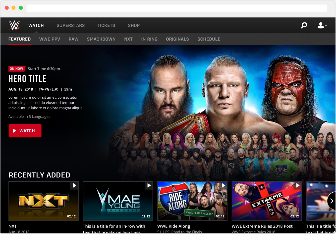 WWE Featured