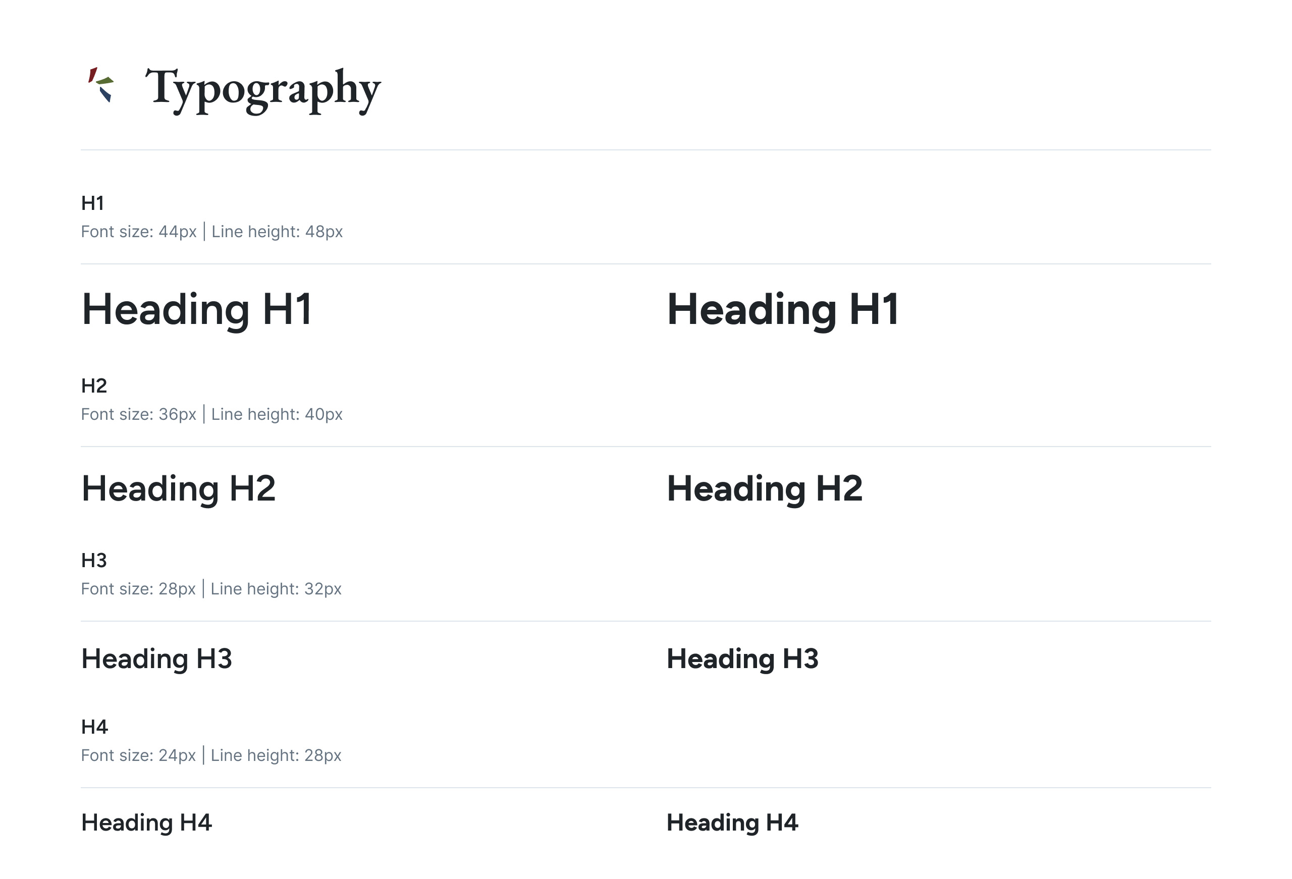 Design System Typography